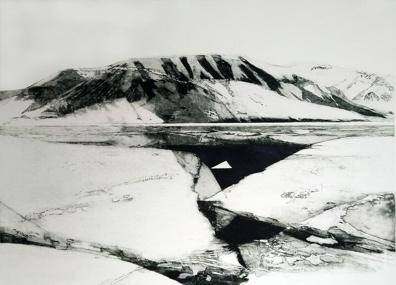 Spitsbergen III - a Paint by Alina Jackiewicz-Kaczmarek