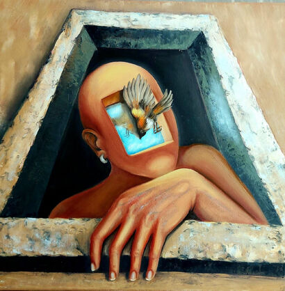 The hidden door of the soul - a Paint Artowrk by Marjan Navaeifar