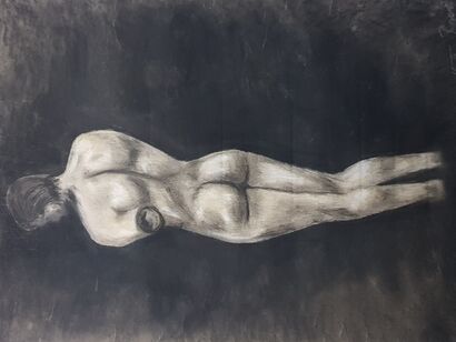 Lección al carboncillo - a Paint Artowrk by Martha Rojas