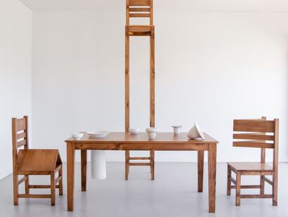 dining table - A Sculpture & Installation Artwork by Liliana Garcia Hoyos
