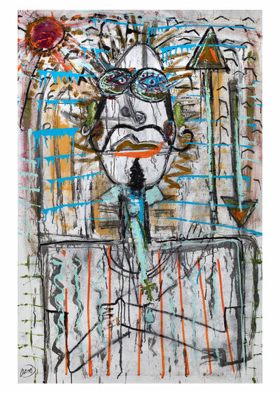 Autoritratto d\'artista - a Paint Artowrk by Laser