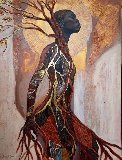 Rooted in Silence - a Paint Artowrk by Nataliia V. Sakir 