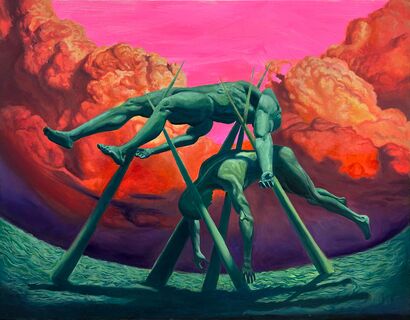美好的世界啊總在滋養負能量(This beautiful world, endlessly nurturing dark energy.) - a Paint Artowrk by happy