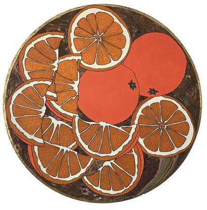 Oranges - a Paint Artowrk by Christine Lowe