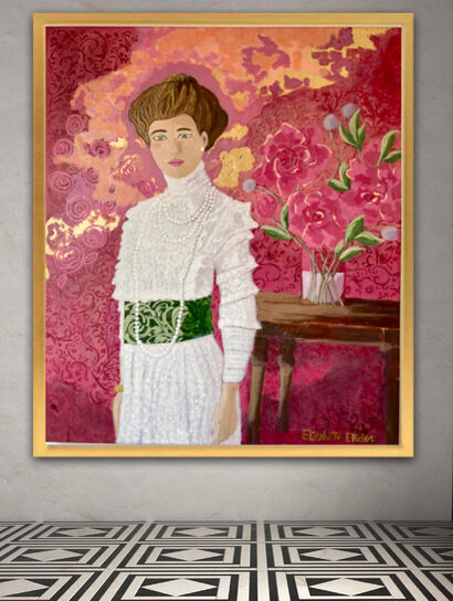 Eleonora. Serie ancestras - a Paint Artowrk by Elizabeth Erdos