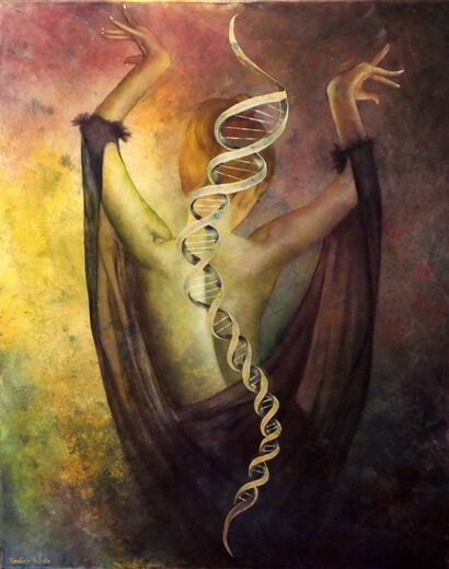 DNA - a Paint Artowrk by Rosário Falcão