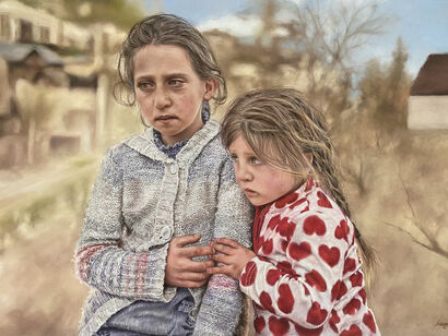 The Unspoken Weight - a Paint Artowrk by MaryamF