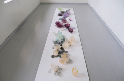 Rice flower garden offering - a Sculpture & Installation Artowrk by veronica cheann