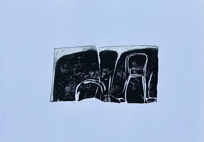 UNTITLED (chair) - a Paint Artowrk by isa geiger
