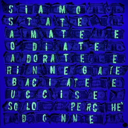 SIAMO STATE AMATE E ODIATE - a Paintings Artwork by ROBERTA BISSOLI