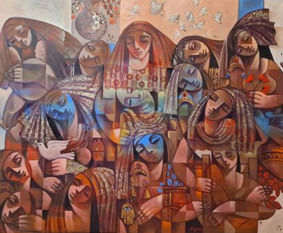 حالة داخلية حب - a Paint Artowrk by  نزار ارت