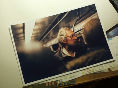 Man in the subway - a Photographic Art Artowrk by Roman Badusov