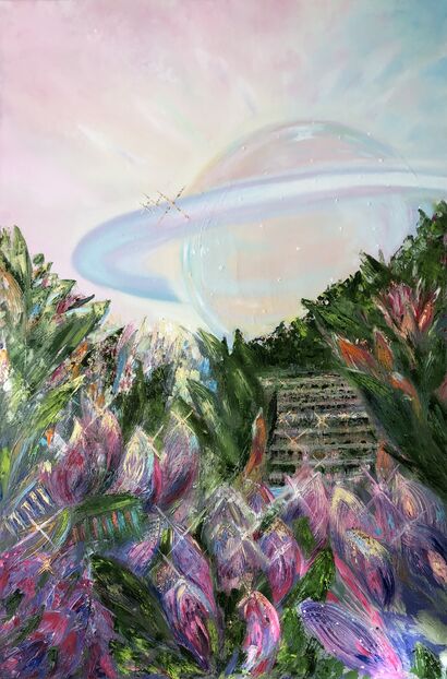 Another world (Saturn) - a Paint Artowrk by Olga Baryshnikova