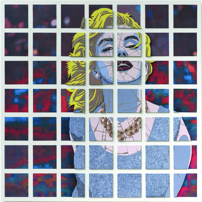 Broken Marilyn - A Paint Artwork by giovanna d'alessandro