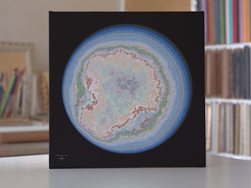 Planetary Disk - a Digital Graphics and Cartoon by Graeme Boore