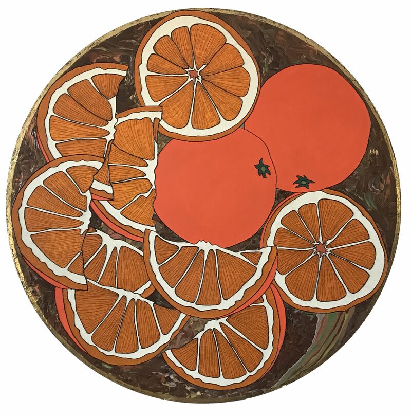 Oranges - a Paint by Christine Lowe