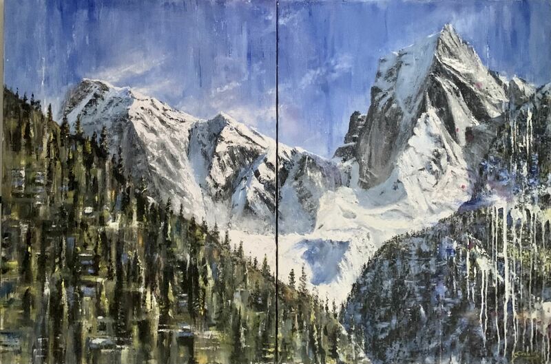 Neve ghiaccio e granito  - a Paint by Gianfranco Combi