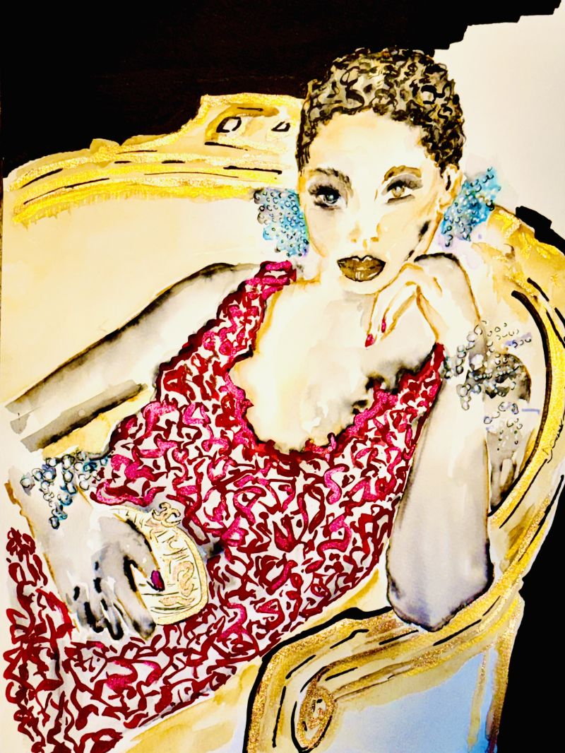 Sophisticated Lady - a Paintings by Doris D