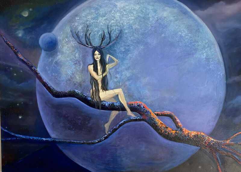 Sagan Khatan - Mistress of the Forest - a Paint by Dolgor.Art 