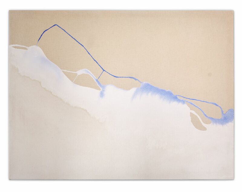 Tributary Blue - a Paintings by monica levy