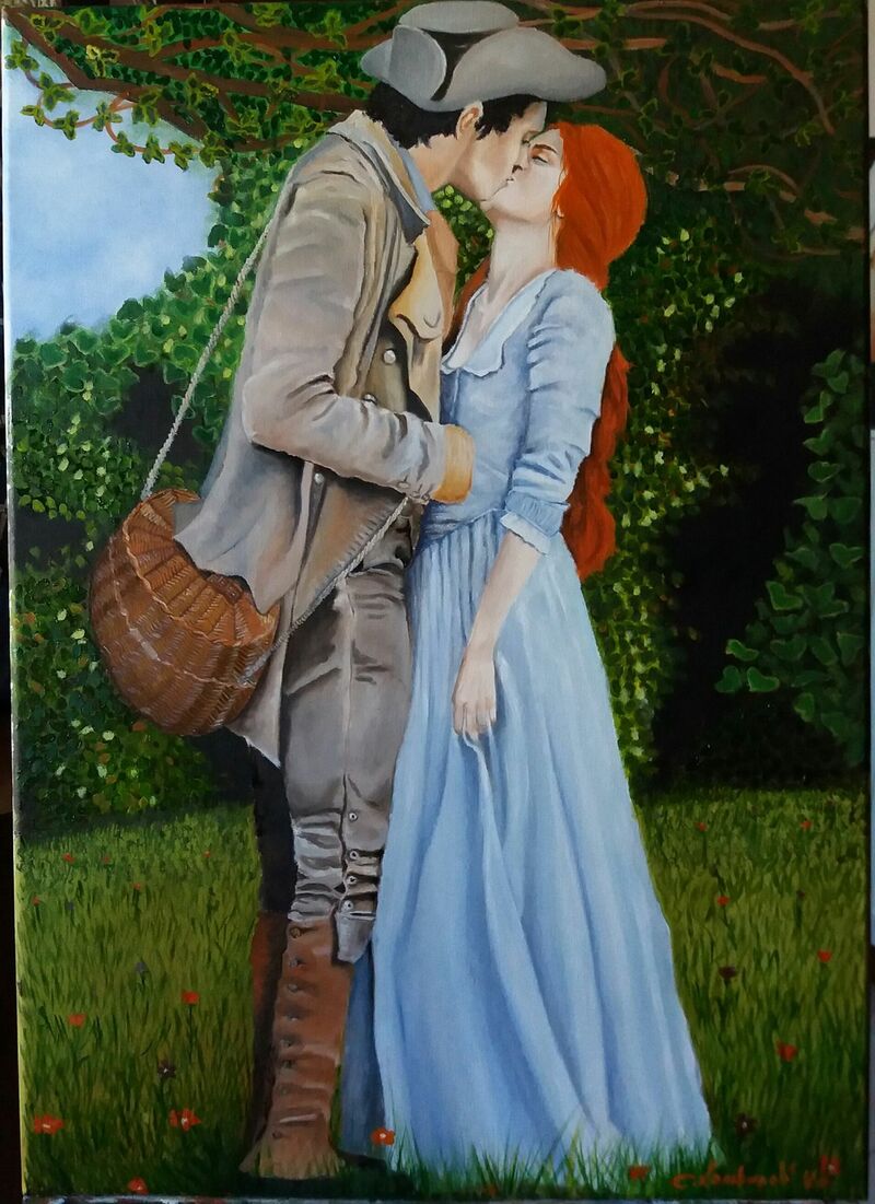 Bacio in campagna - a Paint by Carla Lombardi