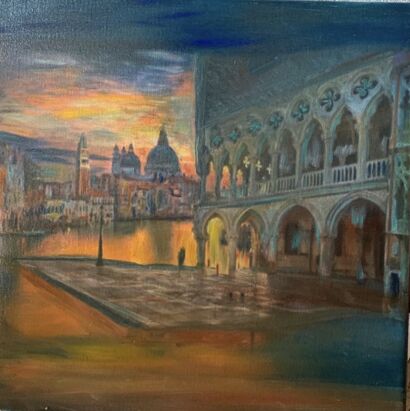 Suspended Venice - a Paint Artowrk by  Mikaya Petros