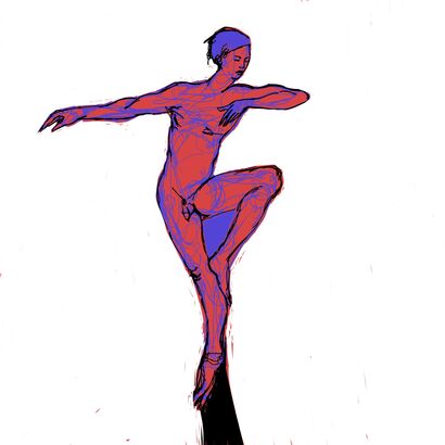 the dance - a Digital Graphics and Cartoon Artowrk by Toti