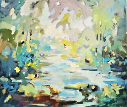 Estate lungo il fiume      - A Paint Artwork by gianpaolo callegaro