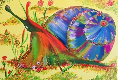 Flowering - a Paint Artowrk by nadezda koleda