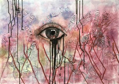 Heavenly Tears - a Paint Artowrk by Bettina Trautenberger