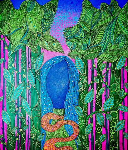 Nature is a medicine  - A Paint Artwork by Luiza Poreda 