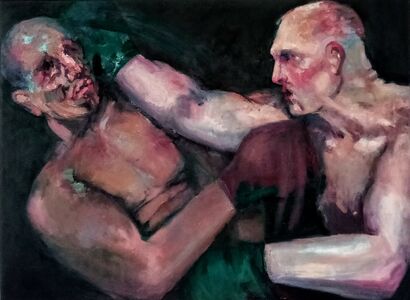 The Boxers - A Paint Artwork by Meredith