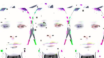 “Fractured Transmission” - a Digital Graphics and Cartoon Artowrk by Kubra Ates sari