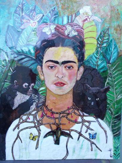 omaggio a frida kahlo - a Paint Artowrk by piero