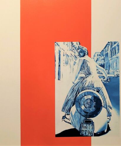 Scooter in Rome - a Paint Artowrk by Alan Sanchez