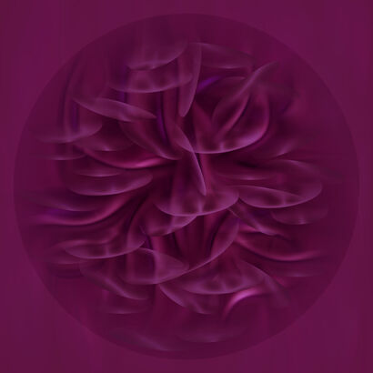 MYSTICAL MAGENTA  Flower - Triptych - Sophia Cromatica - a Digital Art Artowrk by Sophia Cromatica @sophiacromatica