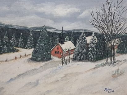 Montaña El Kandel Alemania - a Paint Artowrk by Martha Rojas
