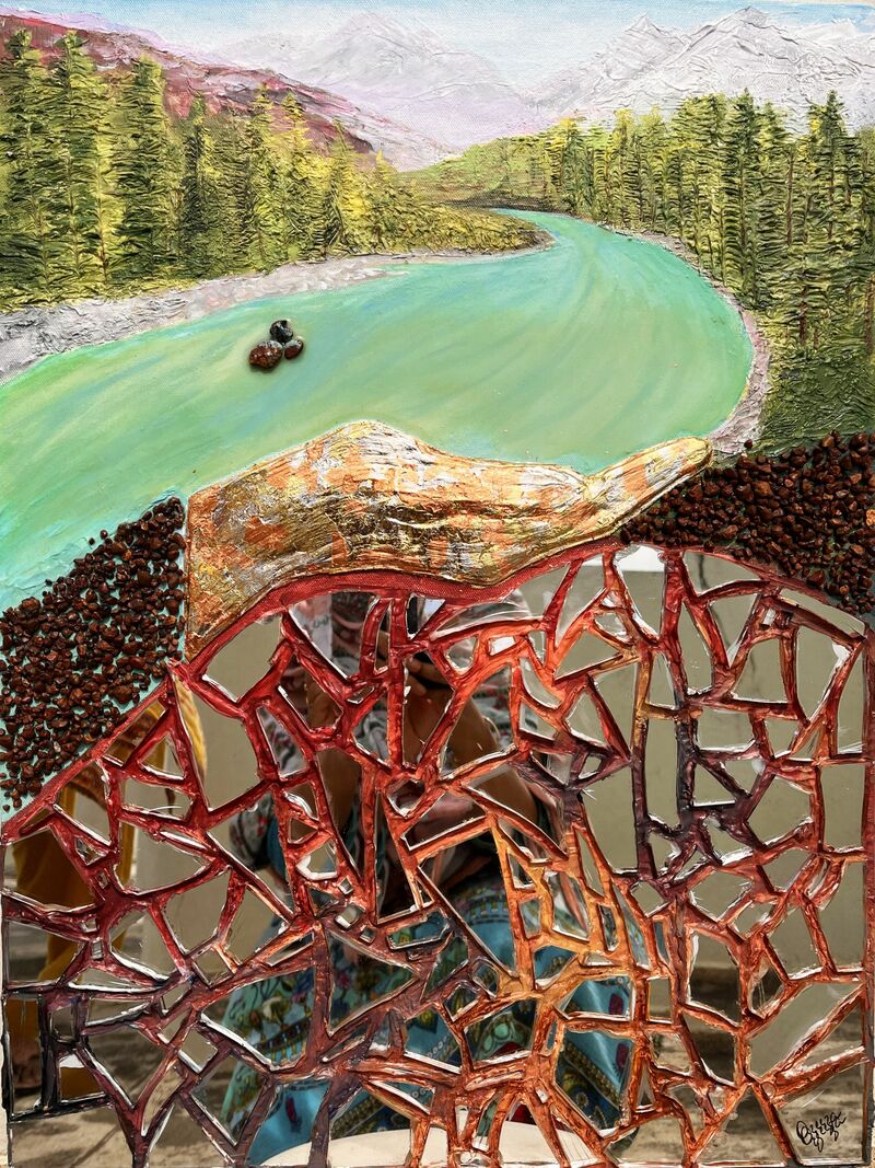 ….because silence is noisy! - a Paintings by Azeeza  Siddiqi