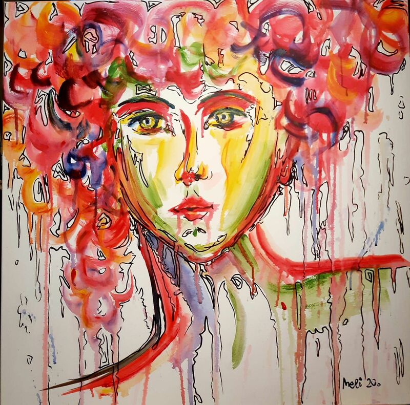 Die rote Dame - a Paint by Meli