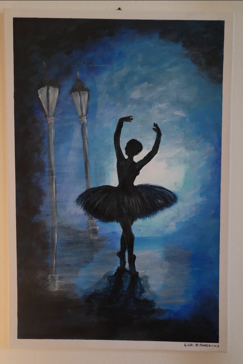 Dancing in the midnight fog  - a Paint by Susi Pignata
