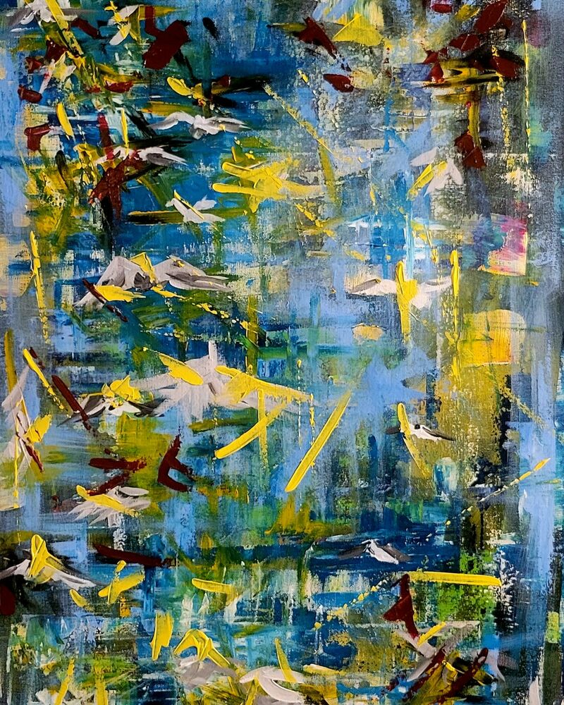 Breezy Blues - a Paint by Antoine Khanji