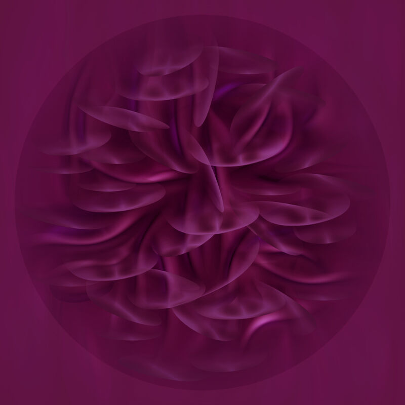 MYSTICAL MAGENTA  Flower - Triptych - Sophia Cromatica - a Digital Art by Sophia Cromatica @sophiacromatica
