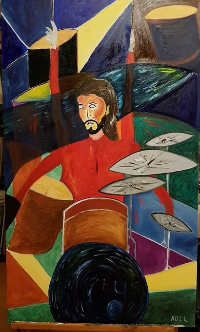 Trance-Drummer - A Paint Artwork by Adel