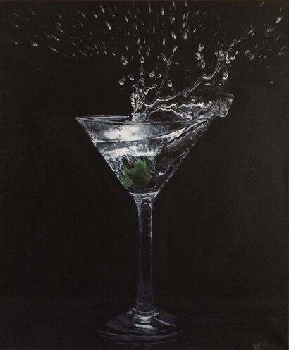 A Martini. Shaken, not stirred - A Paint Artwork by Anitta Hamming