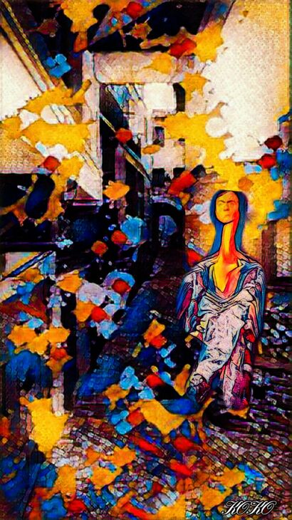 Modigliani street  - A Digital Art Artwork by KOKO