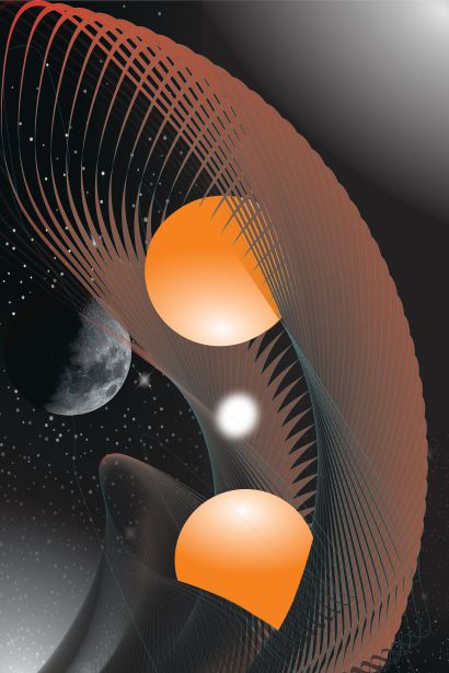 COSMIC DIALOGUE - a Digital Art Artwork by Alex Bottelli