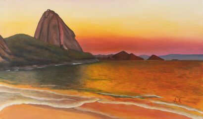 Praia Vermelha - A Paint Artwork by Sergil Sias