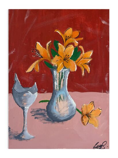 Lilies - a Paint Artowrk by Colombe Oliveira Joao