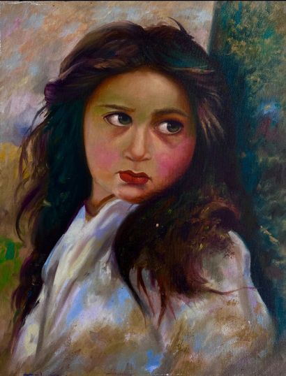 Eyes awaiting - A Paint Artwork by Baharak Nosrati