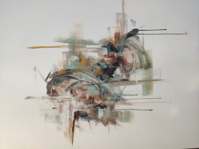 The two sides - a Paint Artowrk by Sahar Mahgoub